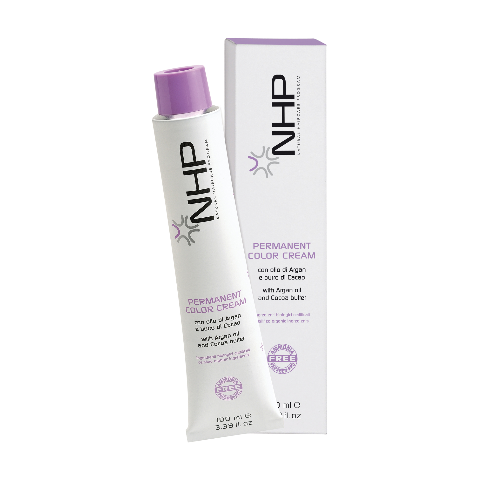 Безаміачна крем-фарба для волосся NHP Permanent Color Cream, 7.7 Пісочний блондин, 100 мл